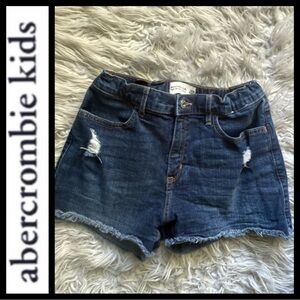 Abercrombie Kids High Rise Shortie Denim Shorts
